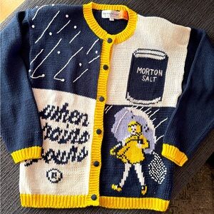 Vintage 90s Morton’s Salt women’s cardigan